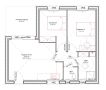 Cocoon 4 : Plan - 2 chambres - 50 m² - Terrasse - Demeures d'Aquitaine