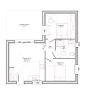Cocoon 5 - Plan - Petite maison 50 m² - 2 chambres - Terrasse - Demeures d'Aquitaine