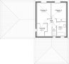 Plan 2D modèle de maison Charme à étage - R1 - 116 m² - 3 chambres + Garage