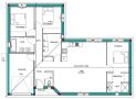 Plan maison Melèze 100 m² avec un garage