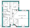 Plan maison Melèze 85 m²