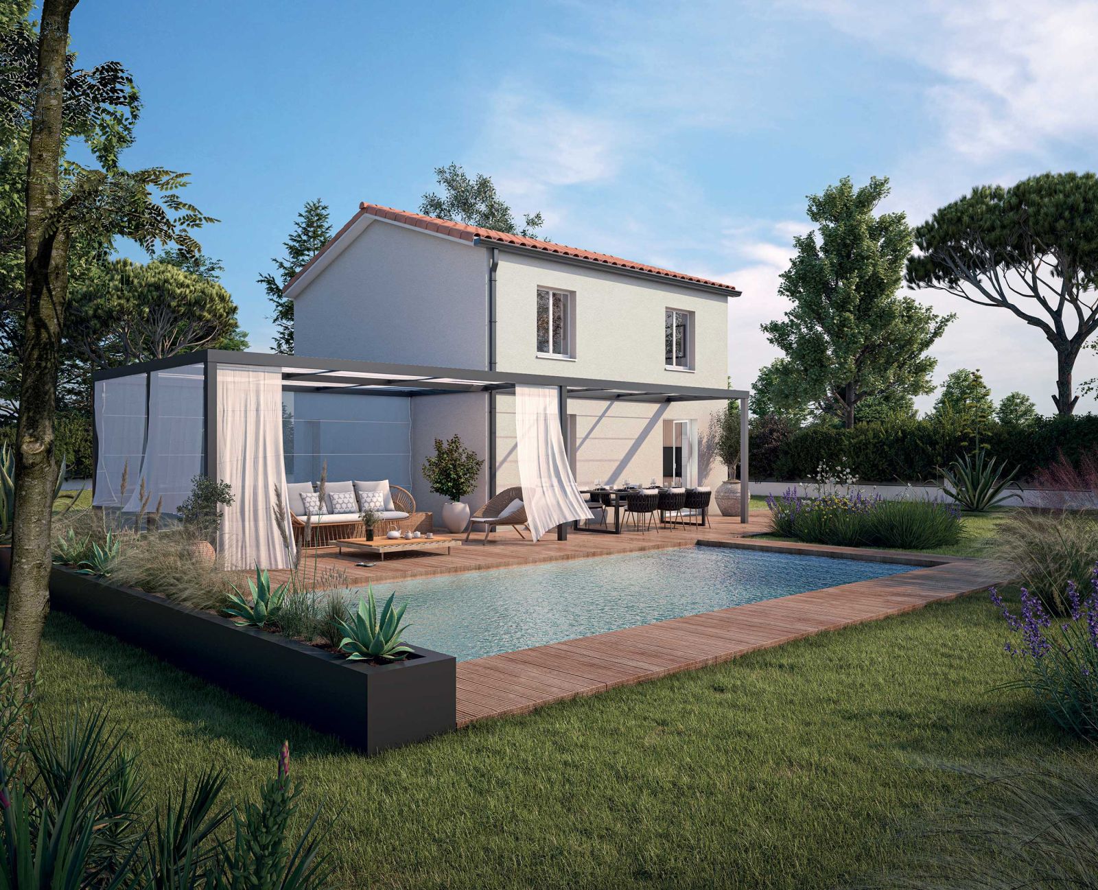 Modele maison a étage traditionnelle - Acacia - Demeures d'Aquitaine