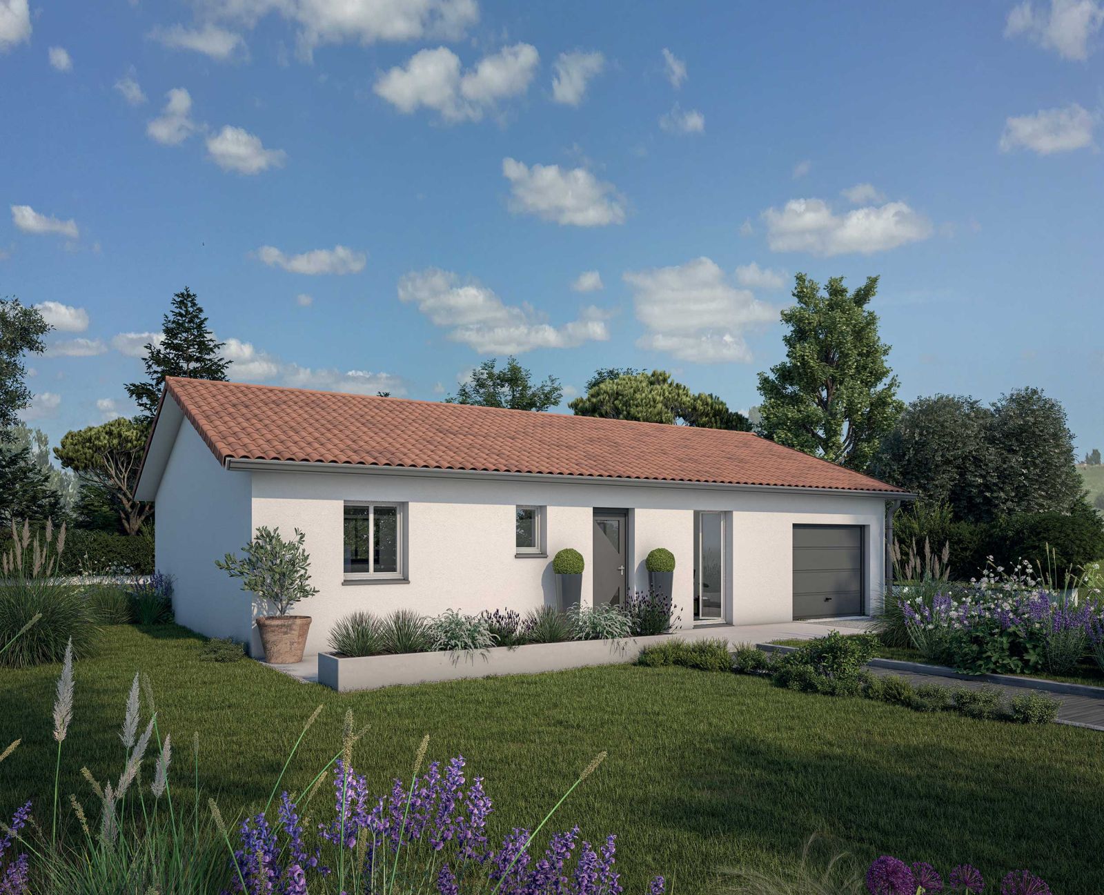 Modèle maison plain-pied traditionnelle - Magnolia - Demeures d'Aquitaine