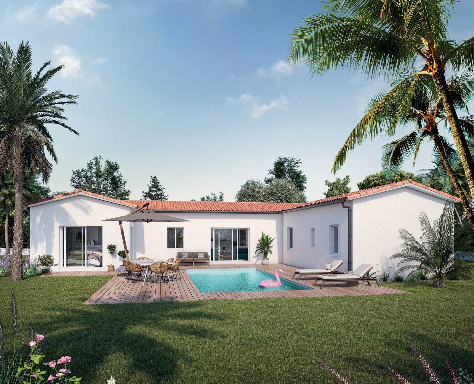 Modèle maison plain-pied traditionnelle -Pertuis - Demeures d'Aquitaine