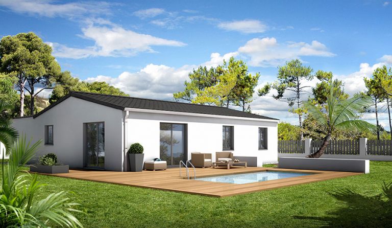 CERONS 33720 sur terrain individuel de 770 m², votre construction contemporaine RE2020