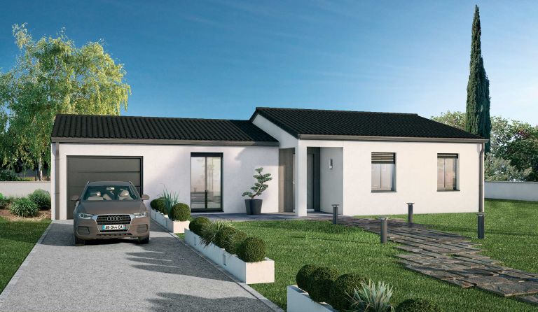 Maison contemporaine de plain-pied de 90m² à Moulis secteur Bouqueyran (33480)