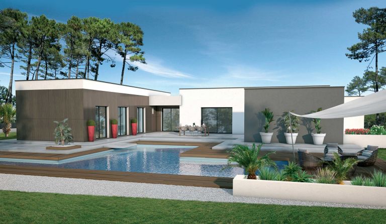 Construction d'une maison neuve de plain-pied d'environ 200 m² à Camblanes et Meynac 33360