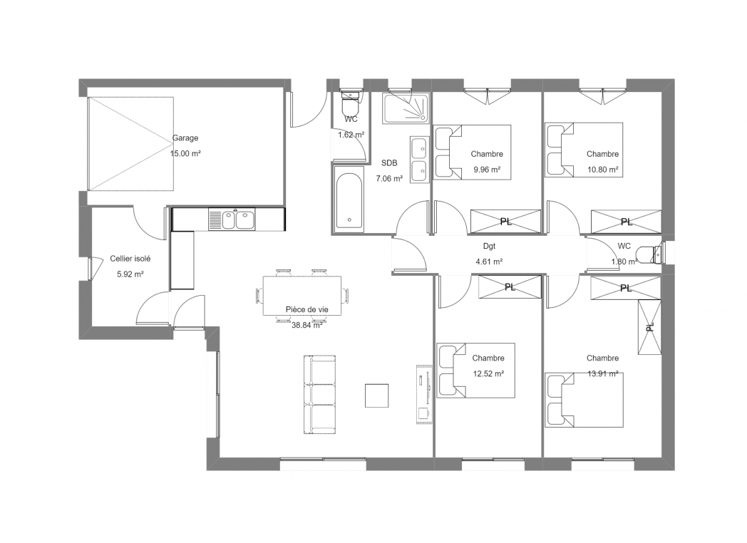 Maison à vendre avec terrain Le Teich Constructeur Biscarrosse (40)