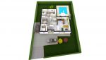 maison L contemporaine 140m² porche couvert terrasse mont de marsan landes lotissement bernadet