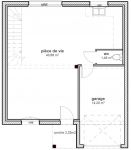 Plan Rdc maison neuve 3 chambres étage BISCARROSSE