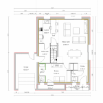 Plan maison contemporaine 4 chambres sur Mont de Marsan