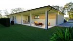 maison-contemporaine-personnalisée-plain-pied-maison en L-landes-4-chambres-garage-terrasse-couverte