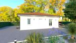 maison carré contemporaine neuve 81m² 3 chambres pièce de vie carré lumineuse landes bas mauco DEMEURES D'AQUITAINE