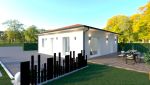 maison carré contemporaine neuve 81m² 3 chambres pièce de vie carré lumineuse landes bas mauco DEMEURES D'AQUITAINE