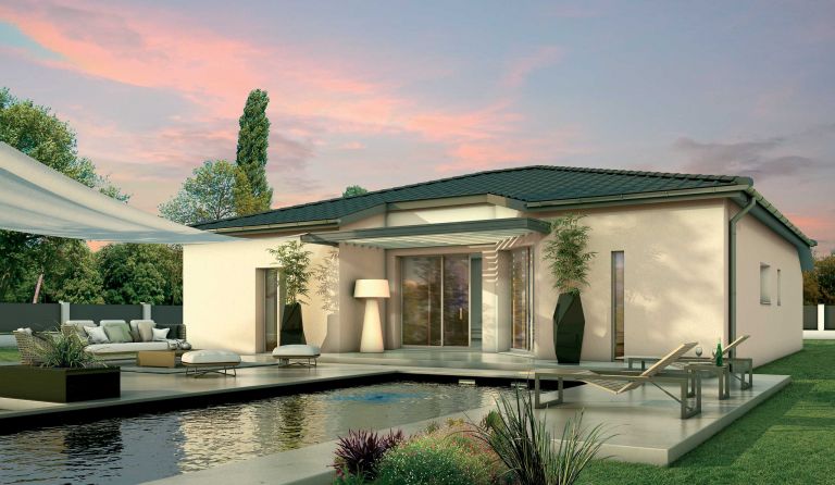 Villa avec une belle architecture de 112m² comprenant 4 chambres ainsi qu'un bel espace de vie sur un terrain de 412m² à Mérignac(33700)