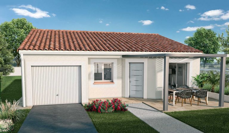 Terrain de 800 m² + Maison de 80 m² + Garage de 15 m² sur la commune du Pian-sur-Garonne